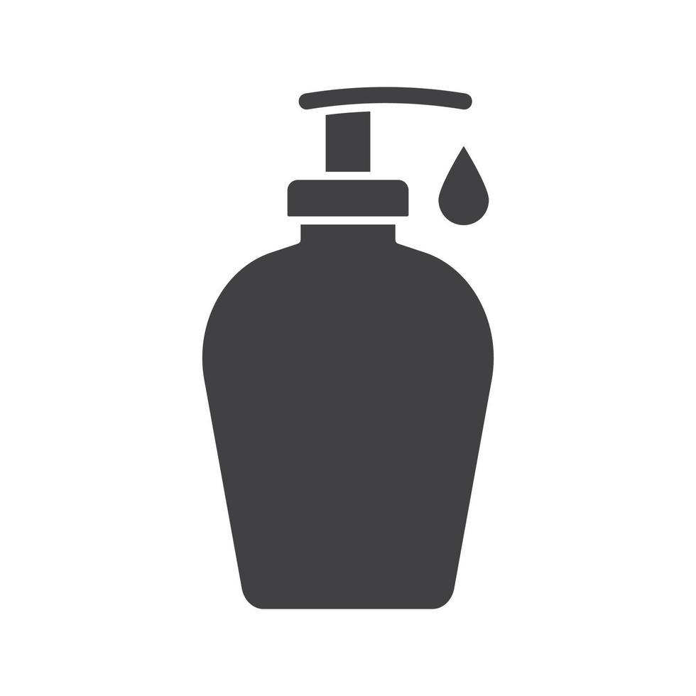 icona lineare della bottiglia di sapone liquido. illustrazione di