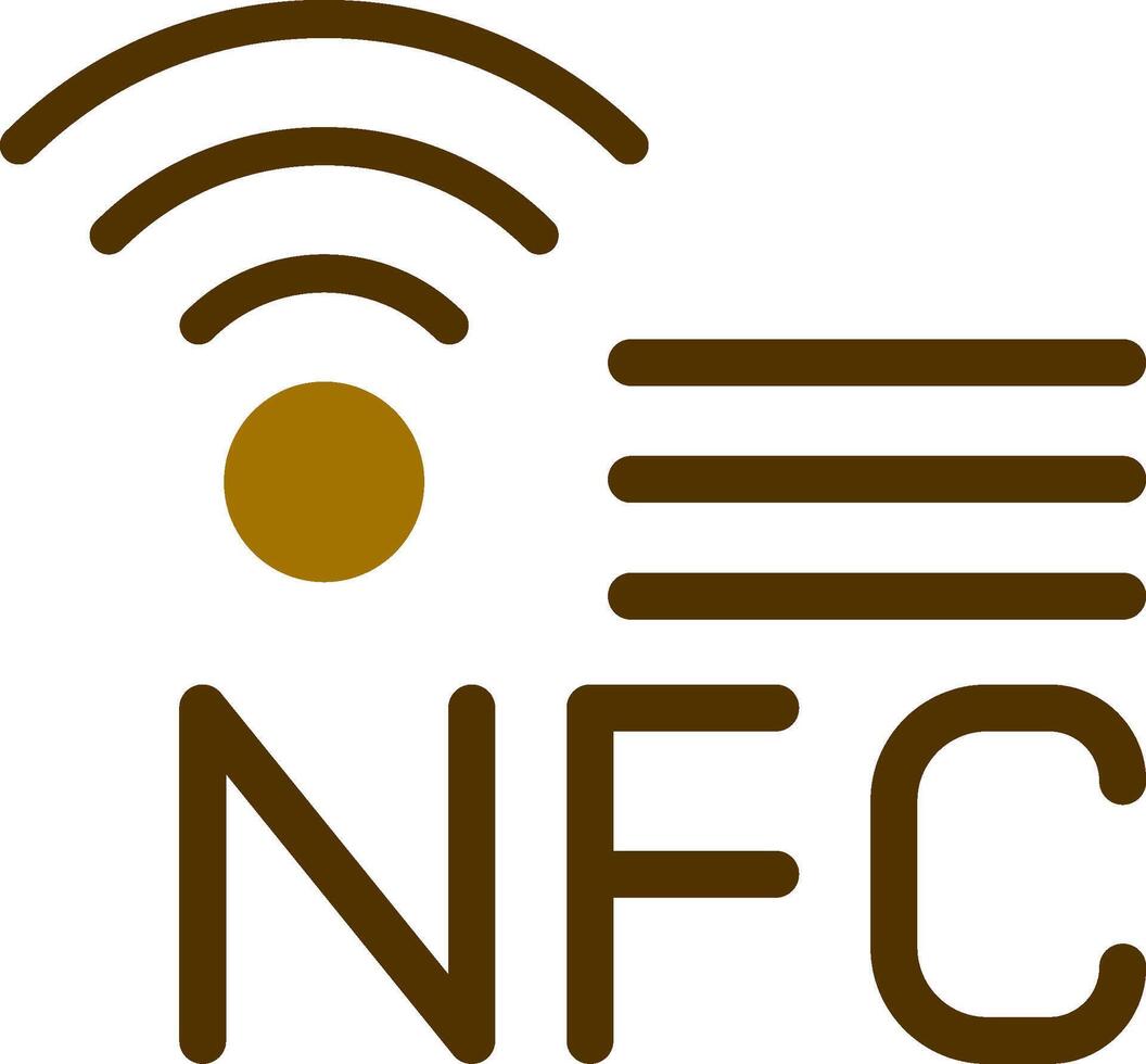 nfc creativo icona design vettore