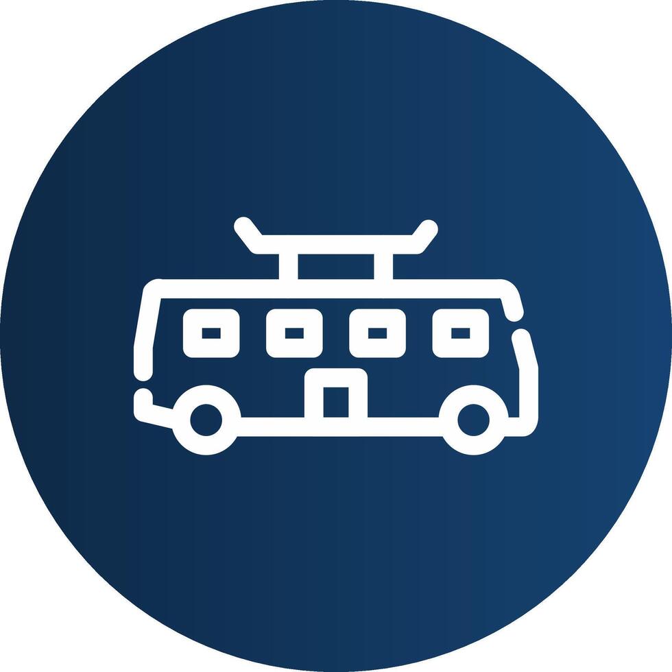 tram creativo icona design vettore