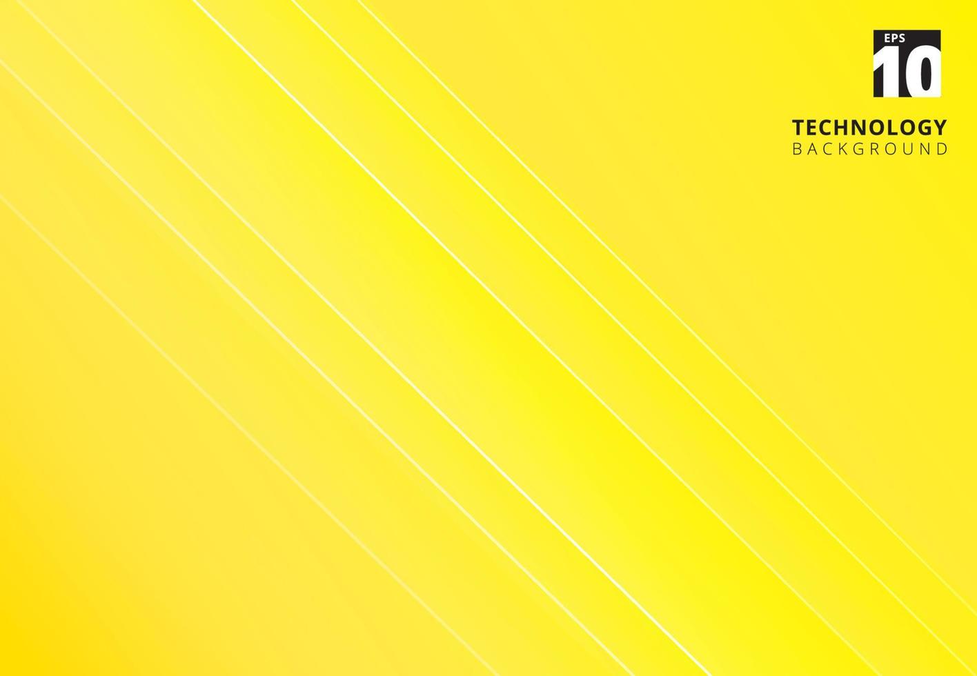 immagine gialla astratta che raffigura la tecnologia con linee diagonali sovrapposte. vettore