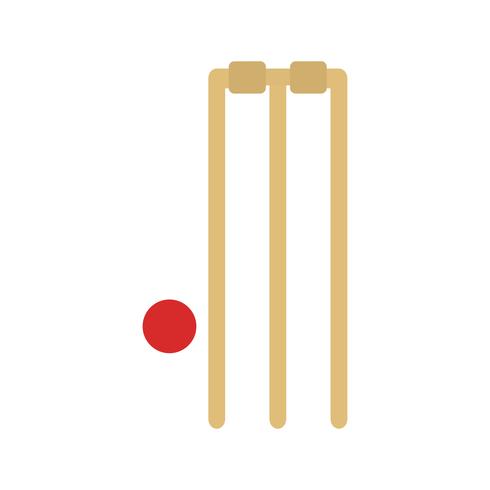 Illustrazione di vettore dell&#39;icona del cricket