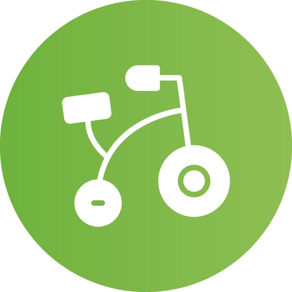 bicicletta giocattolo creativo icona design vettore