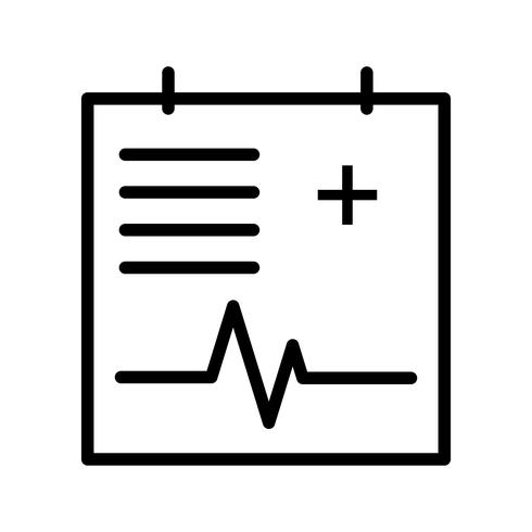 Icona del grafico medico vettoriale