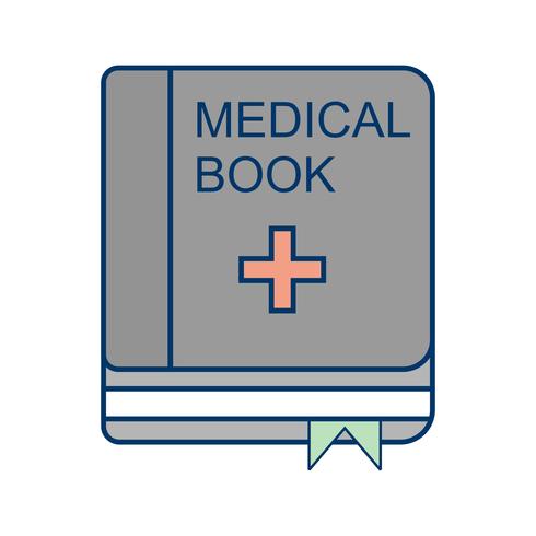 Icona del libro medico di vettore