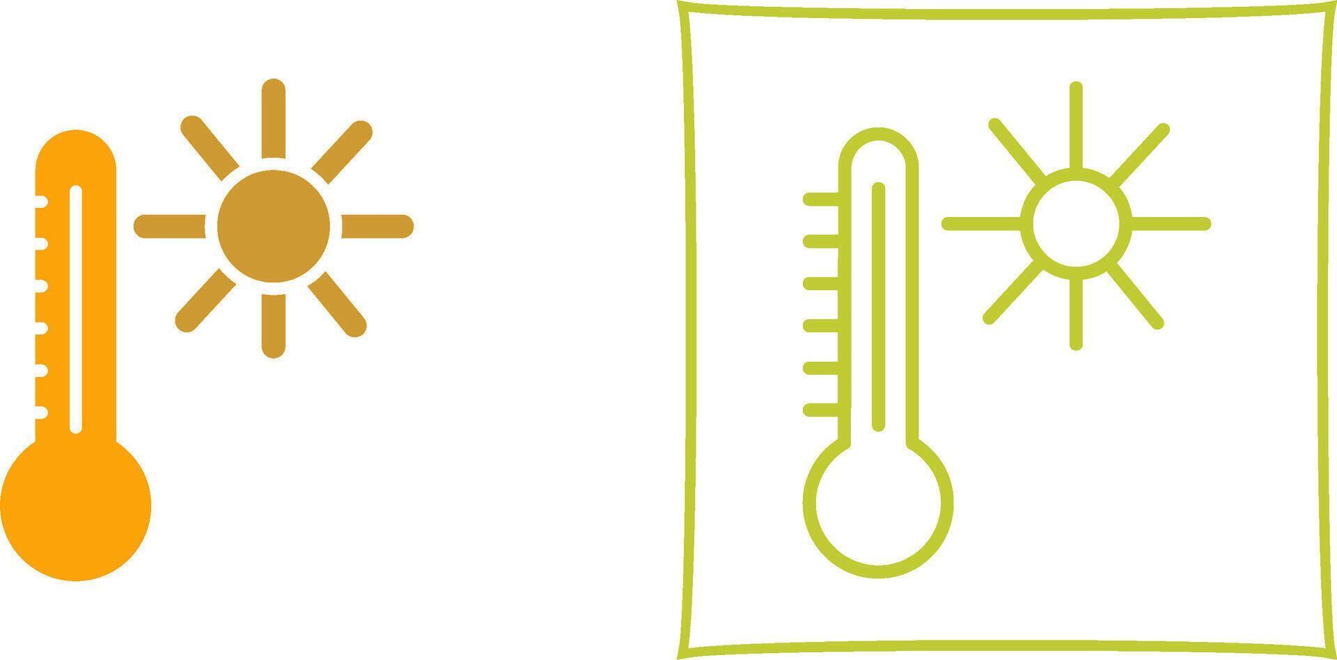 temperatura vettore icona