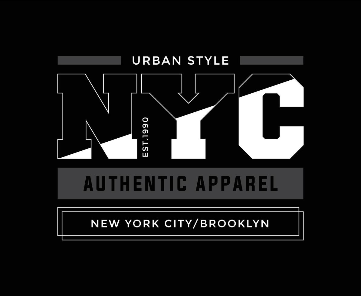 design di t-shirt vettoriale tipografia di new york city