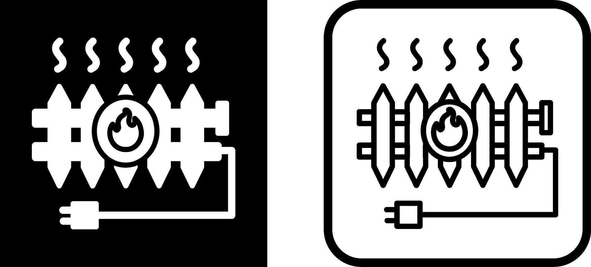 calore termosifone vettore icona