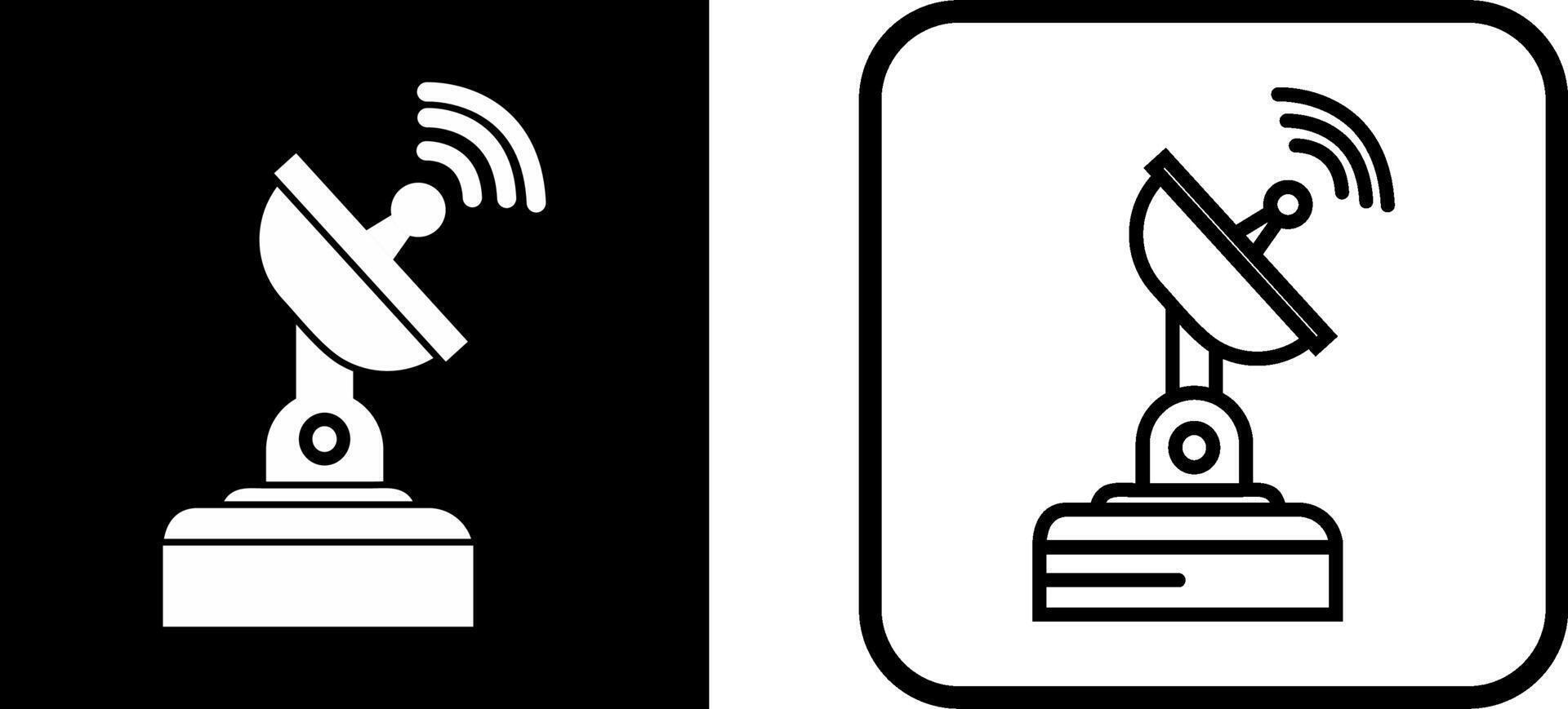 comunicazione satellitare vettore icona