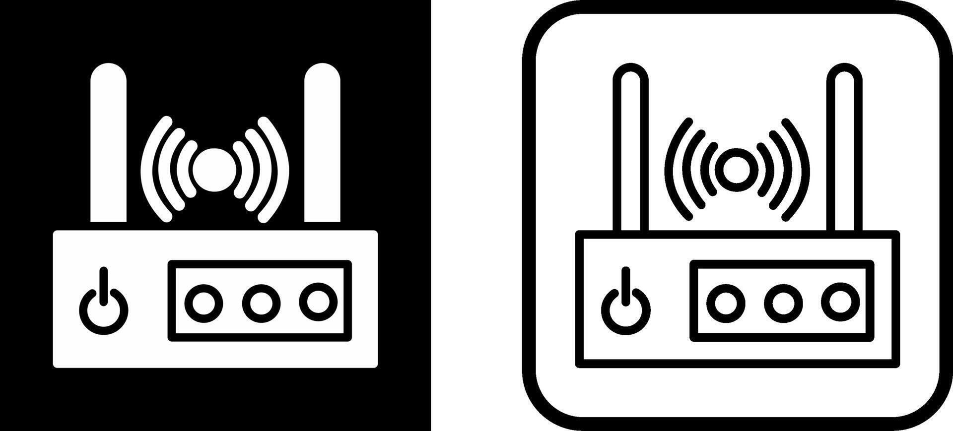 Wi-Fi router vettore icona