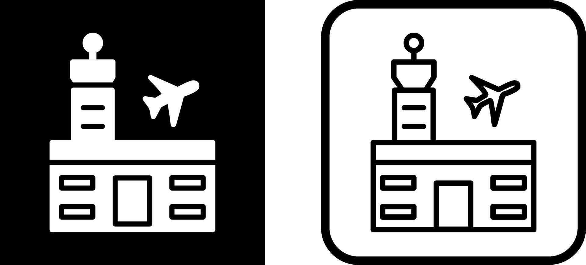 aeroporto edificio vettore icona