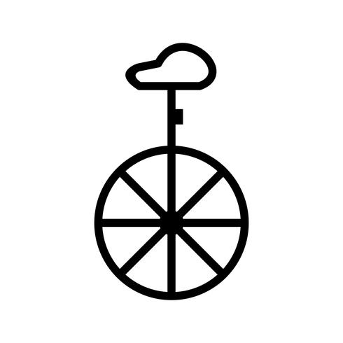 Icona del monociclo vettoriale