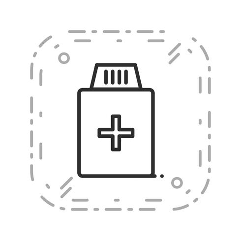 Icona della bottiglia di medicina vettoriale
