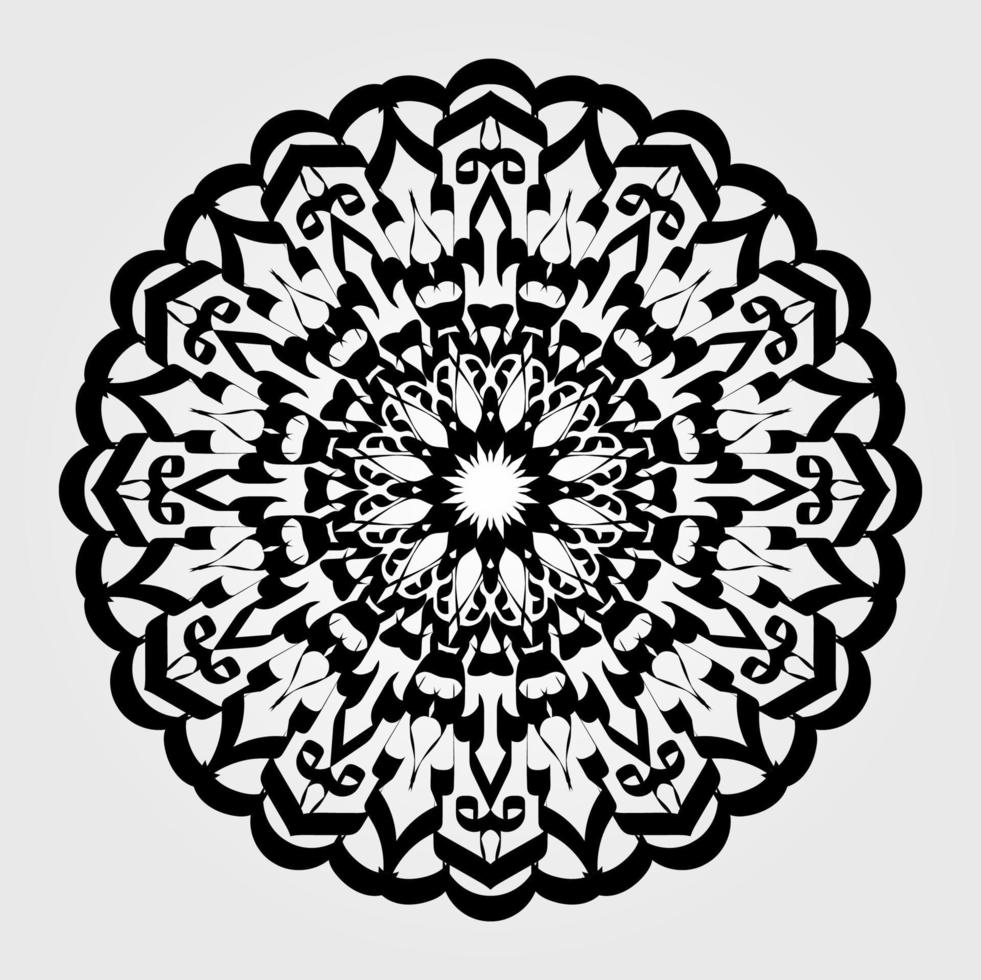 elementi di decorazione d'arte mandala modello circolare vettore