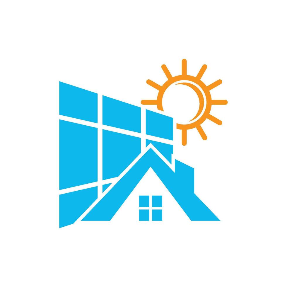 solare energia pannello icona logo vettore illustrazione design