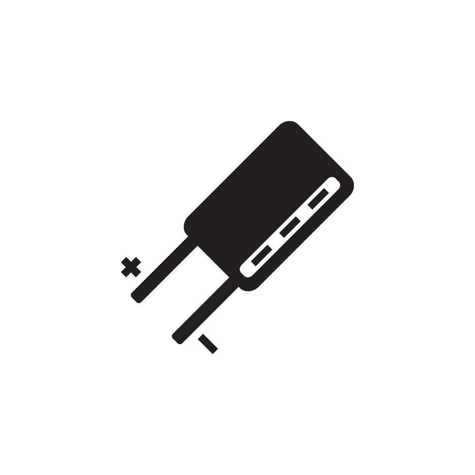 elettrico diodo icona vettore illustrazione design