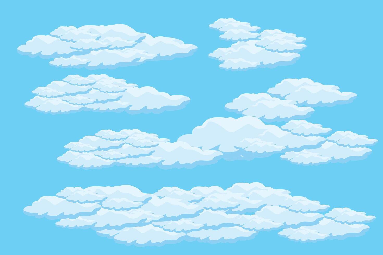 nube cielo scena sfondo vettore semplice nube illustrazione modello design