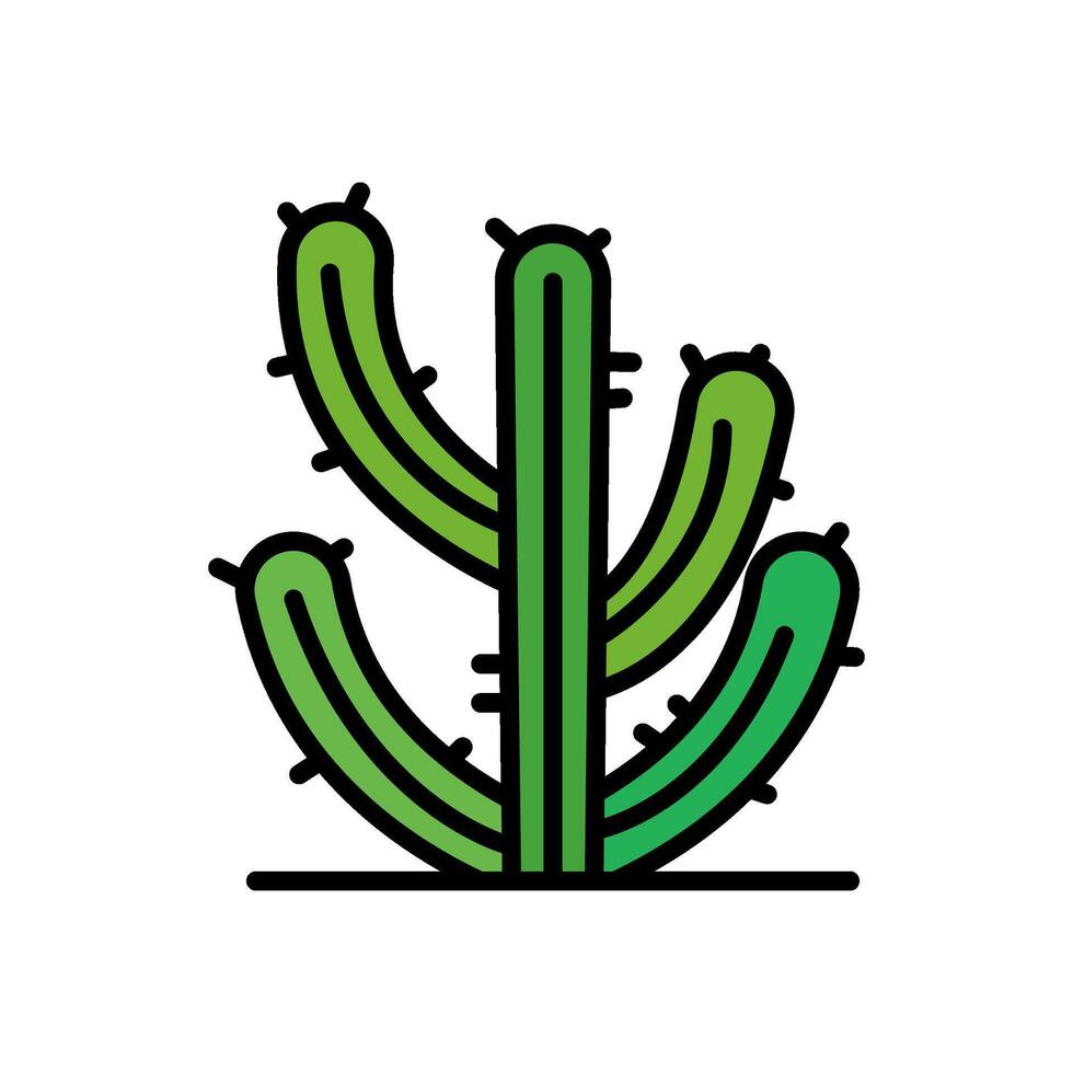 cactus cartone animato icona, isolato sfondo vettore