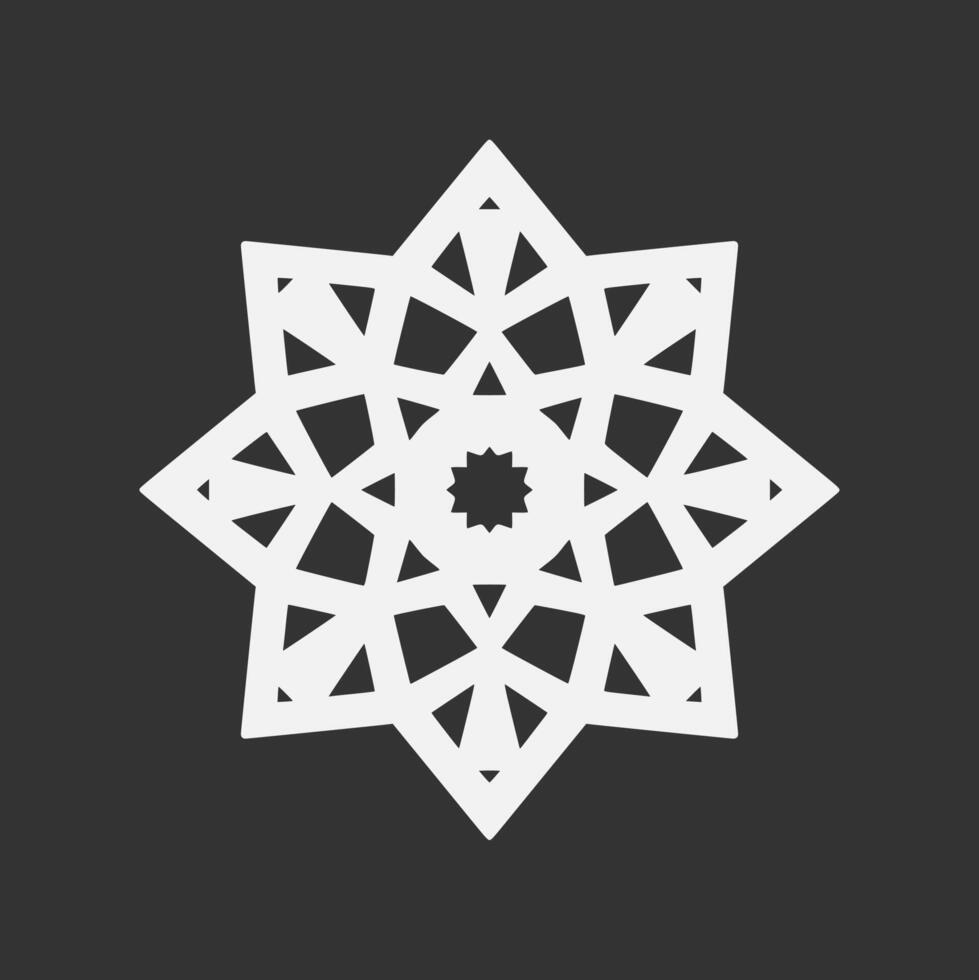 islamico geometrico. astratto mandala. etnico decorativo elemento vettore
