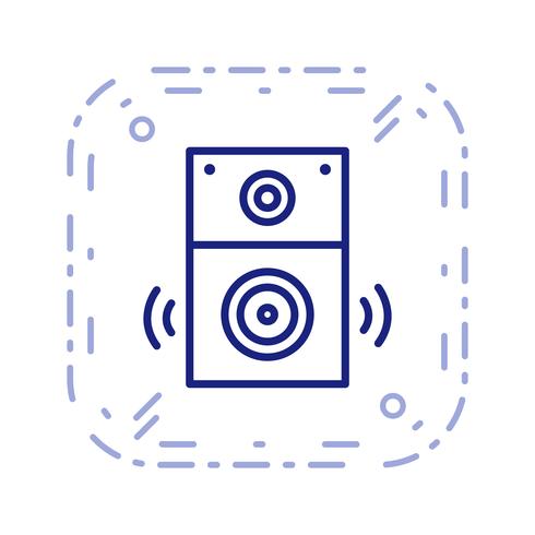 Illustrazione di vettore dell&#39;icona dell&#39;altoparlante