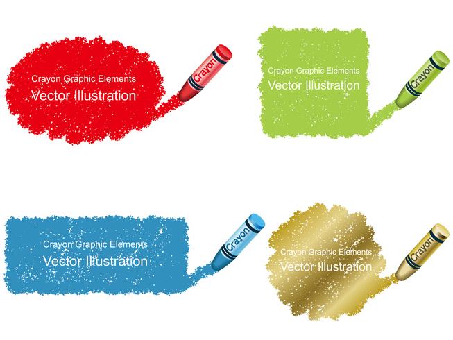 Set di sfondo daub pastello in quattro colori. vettore