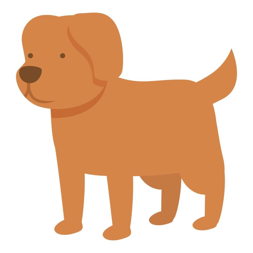 canino proprietario icona cartone animato vettore. peloso amico cane vettore