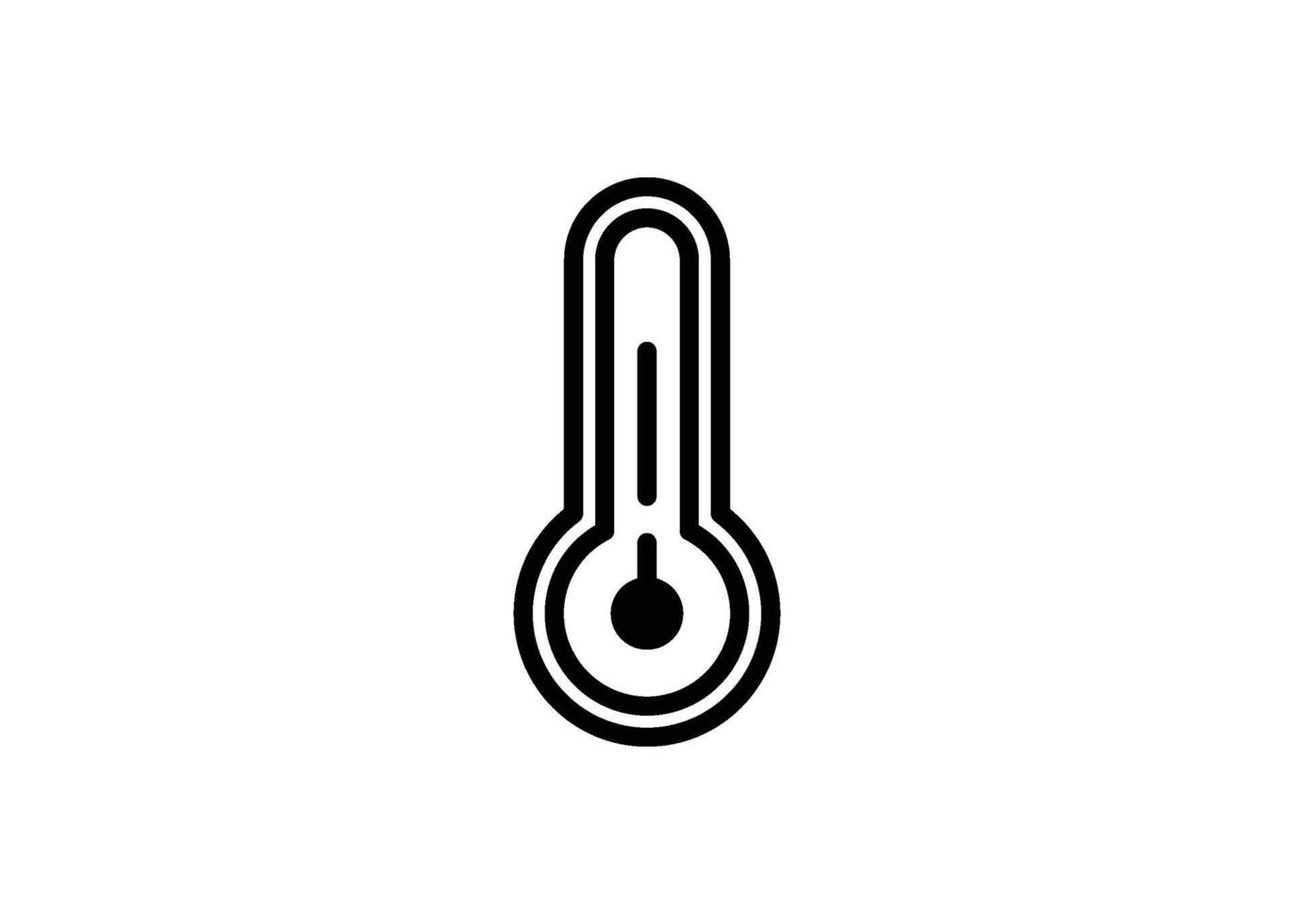 termometro icona design modello isolato illustrazione vettore