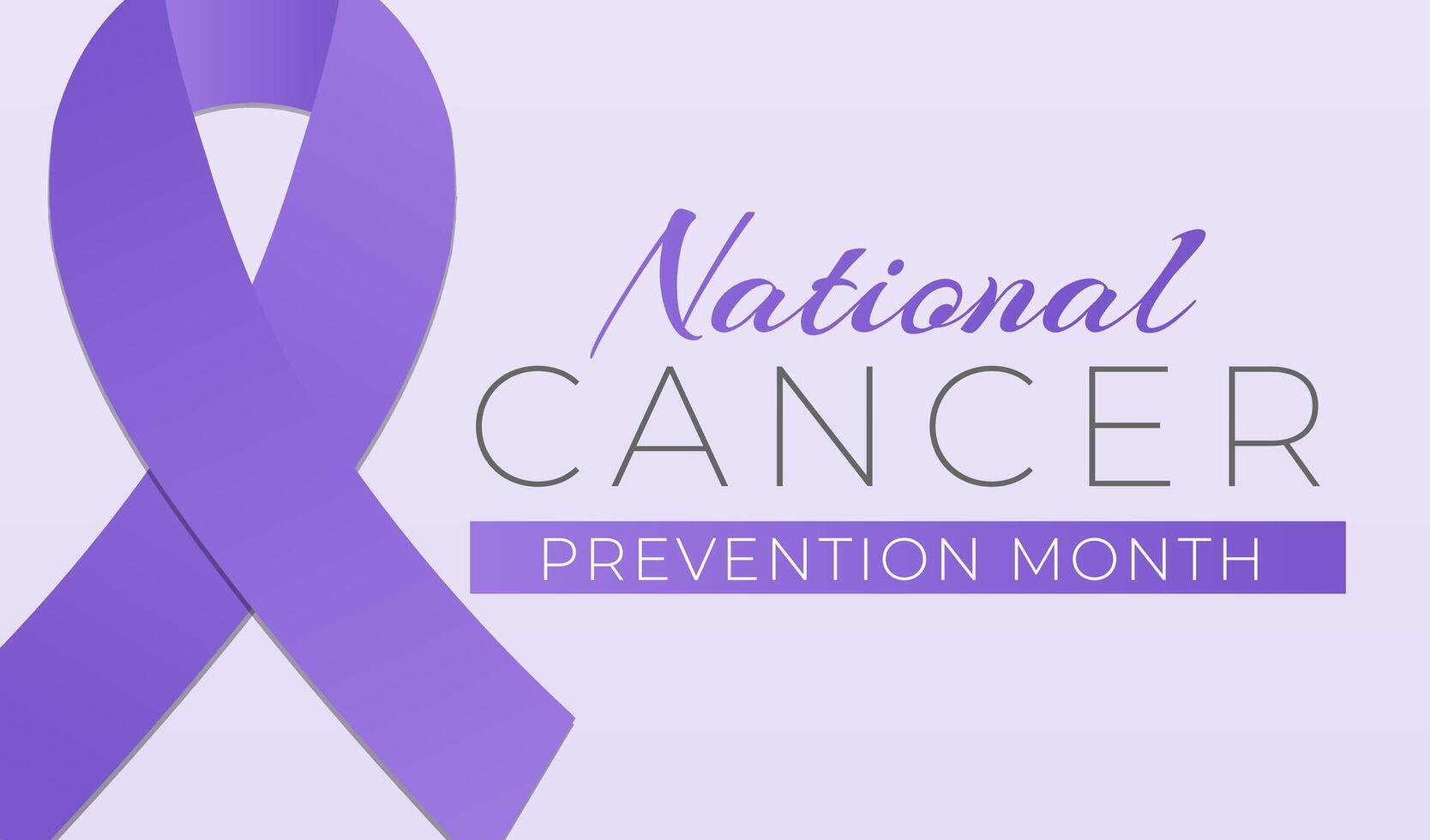 nazionale cancro prevenzione mese sfondo illustrazione bandiera vettore