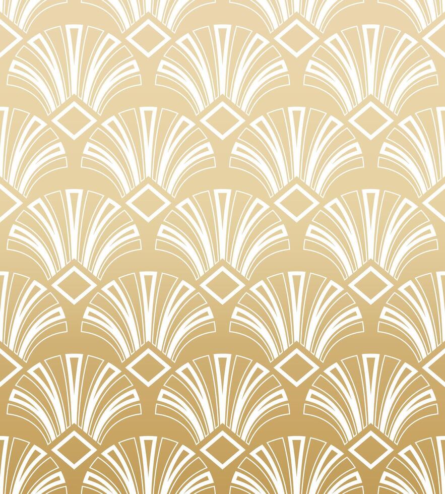 oro geometrico gatsby arte deco modello vettore