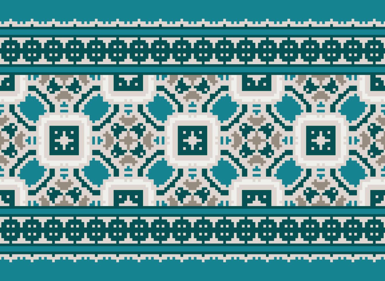 attraversare cucire. pixel. geometrico etnico orientale senza soluzione di continuità modello tradizionale sfondo. in stile azteco astratto vettore illustrazione. design per tessile, tenda, tappeto, sfondo, vestiario, involucro