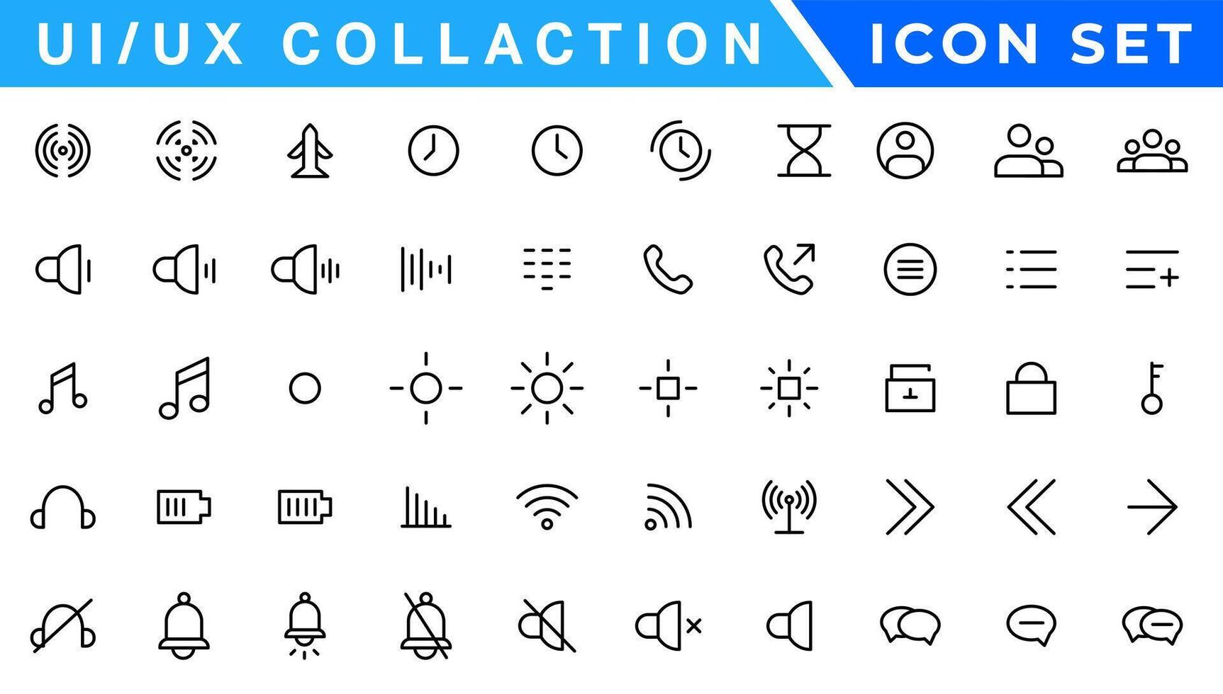 utente interfaccia icone collezione, di base ui UX icona impostare. impostato icona di utente interfaccia. vettore illustrazione. modificabile ictus