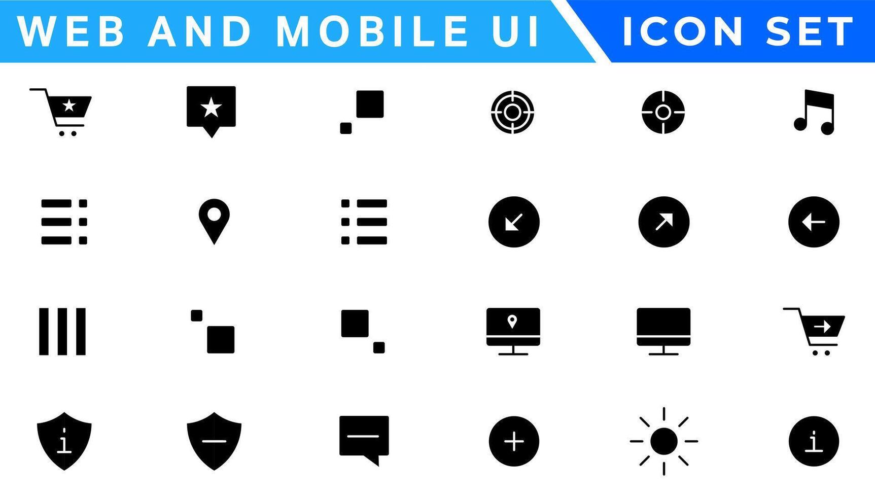 ui UX icona mega impostare, utente interfaccia iconset collezione vettore