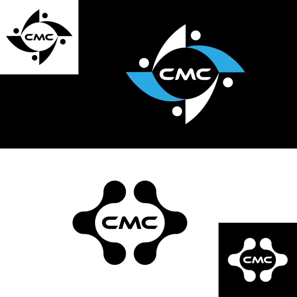 cmc logo. c m c design. bianca cmc lettera. cmq, c m c lettera logo design. iniziale lettera cmc connesso cerchio maiuscolo monogramma logo. c m c lettera logo vettore design. cmc lettera logo design. professionista vettore