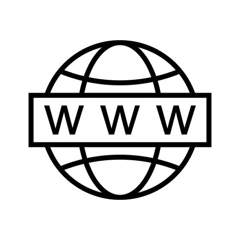 Icona di ricerca Web vettoriale