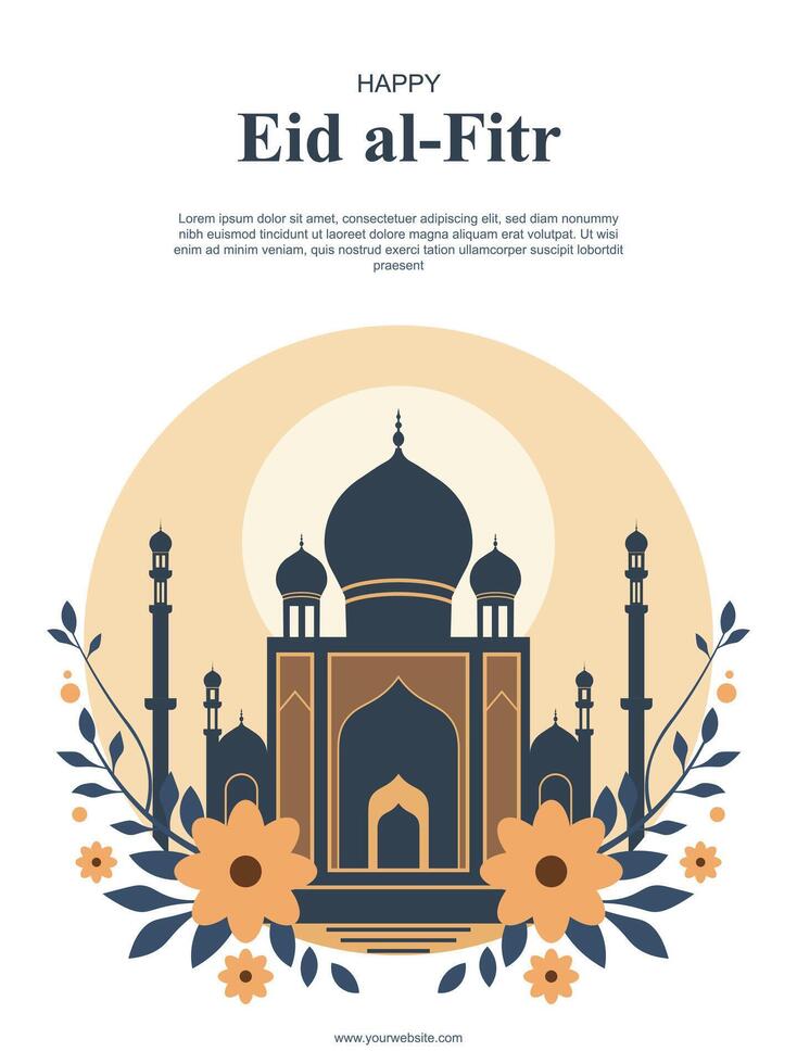 Eid al-Fitr sfondo. religioso culturale. vettore