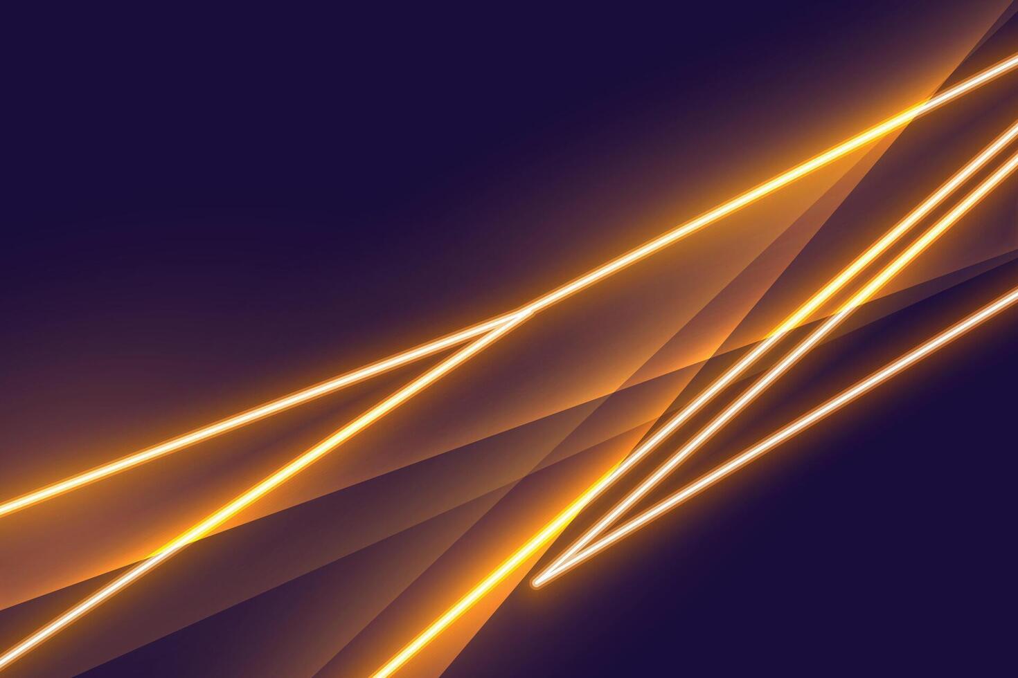 stilight d'oro neon leggero effetto sfondo design vettore