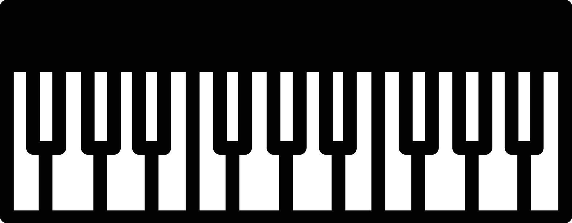 tastiera glifo e linea vettore illustrazione