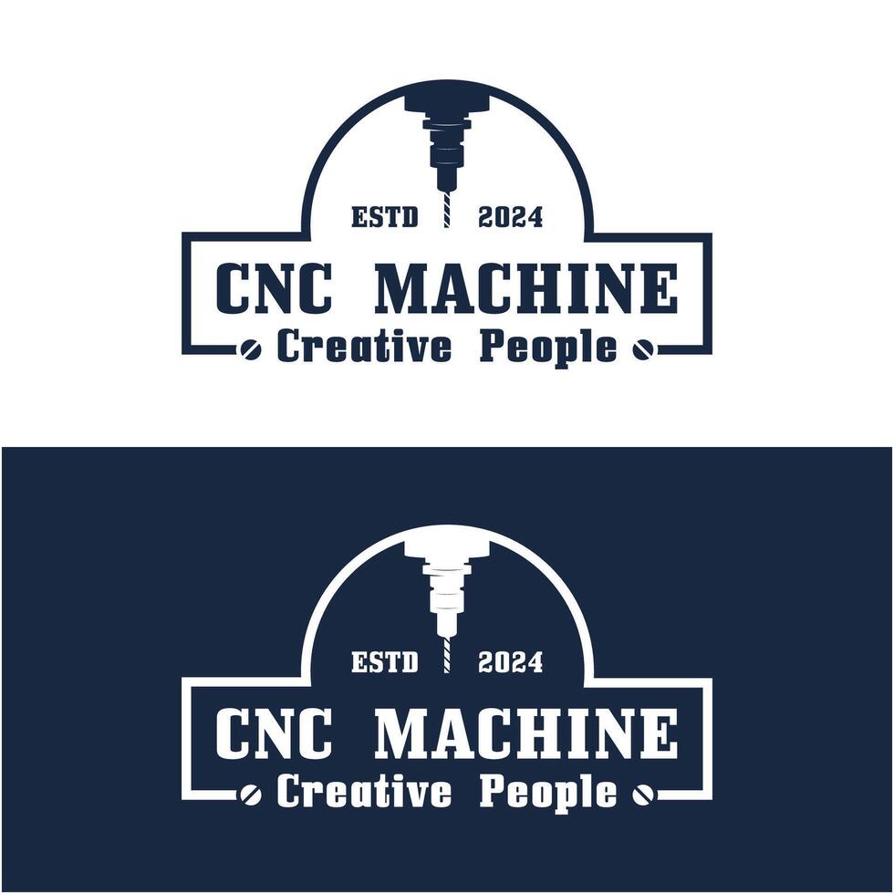 cnc tornio macchina logo computer numerico controllo moderno 3d taglio tecnologia design produzione industria taglio. Questo logo è ideale per cnc taglio macchine, la lavorazione del legno industria, e simile. vettore