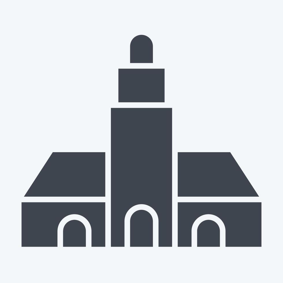 icona verde punto leggero Casa. relazionato per Sud Africa simbolo. glifo stile. semplice design illustrazione vettore