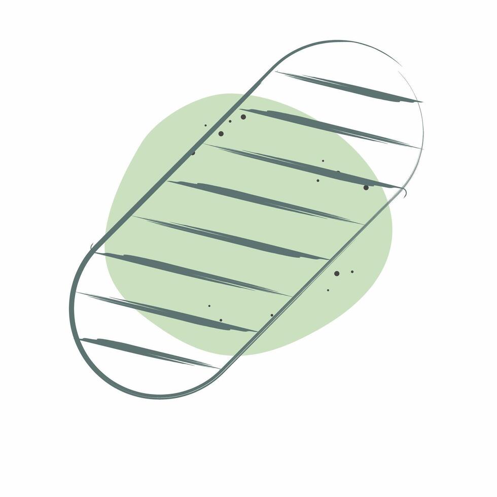 icona nastro adesivo. relazionato per pattinando simbolo. colore individuare stile. semplice design illustrazione vettore