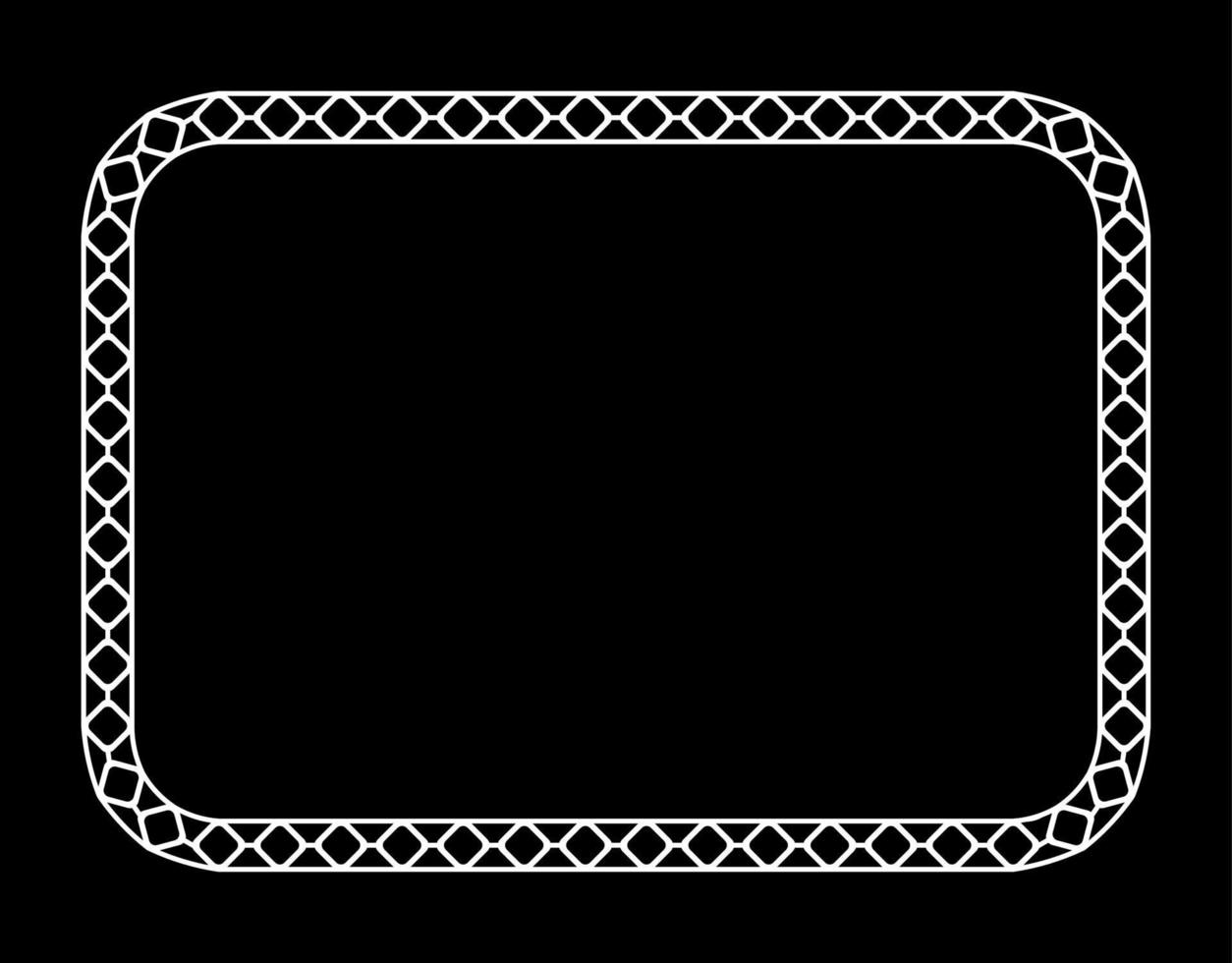 cornice rettangolare nera. formato a4. illustrazione vettoriale