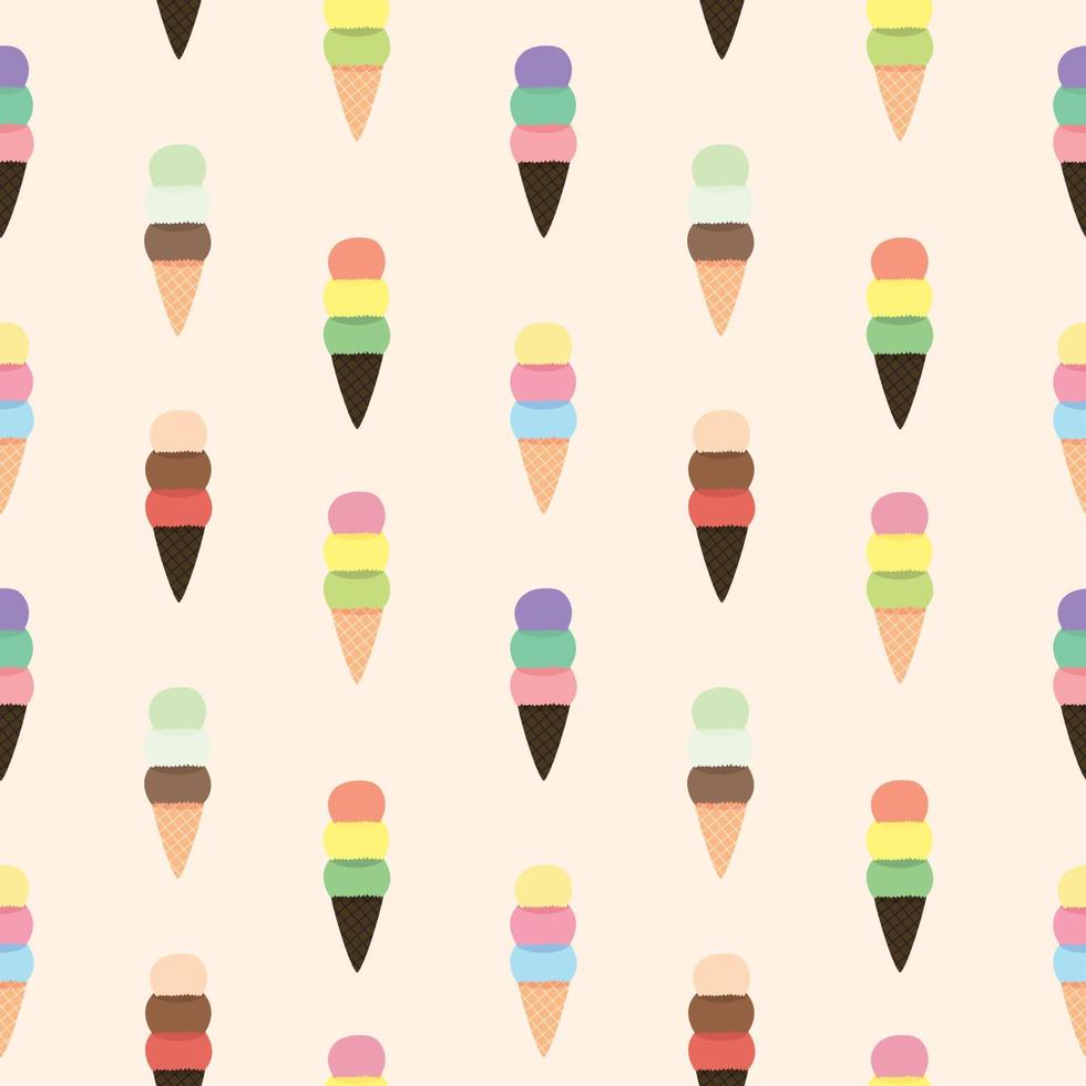 fondo senza cuciture gelato. illustrazione vettoriale