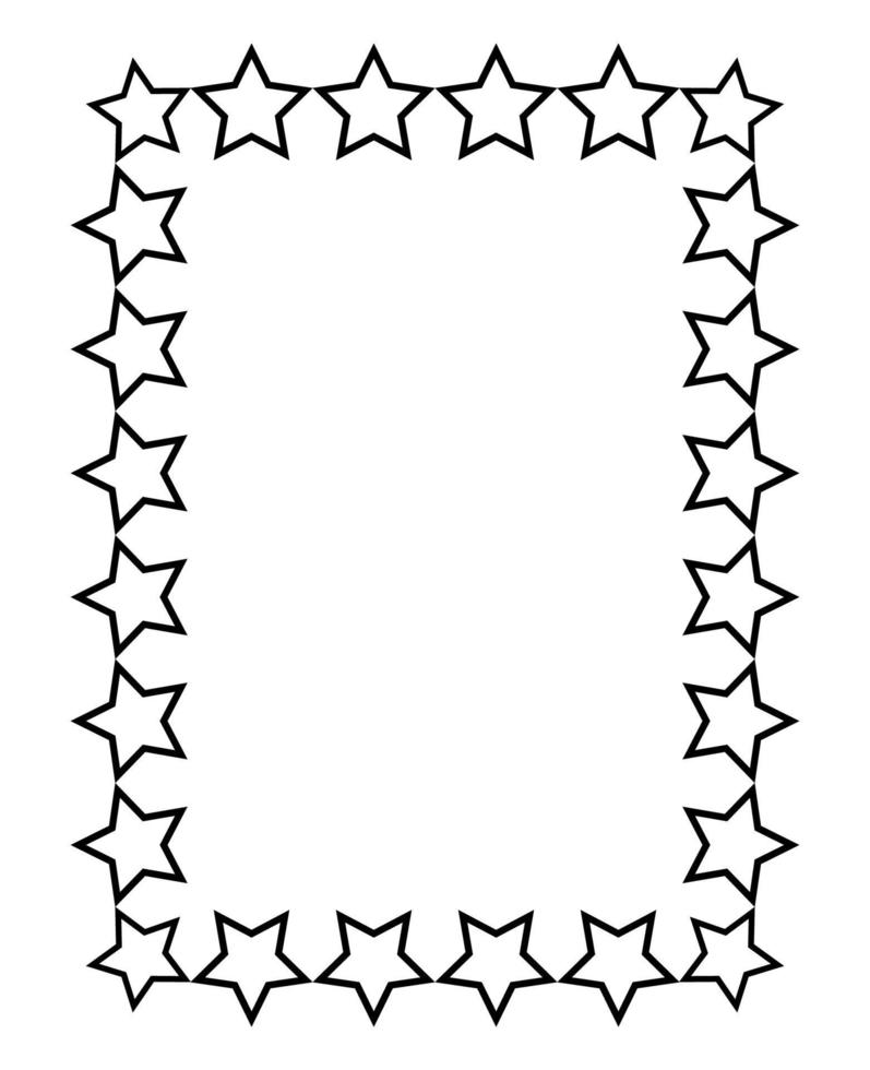 cornice rettangolare nera. formato a4. illustrazione vettoriale. eps10 vettore