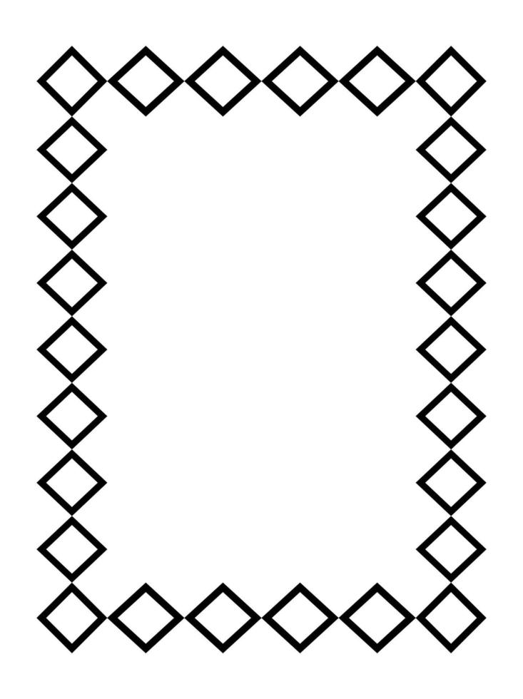 cornice rettangolare nera. formato a4. illustrazione vettoriale. eps10 vettore