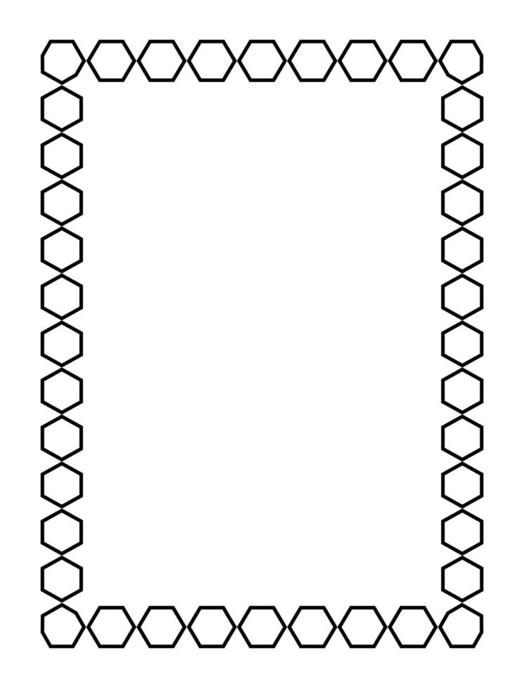 cornice rettangolare nera. formato a4. illustrazione vettoriale. eps10 vettore