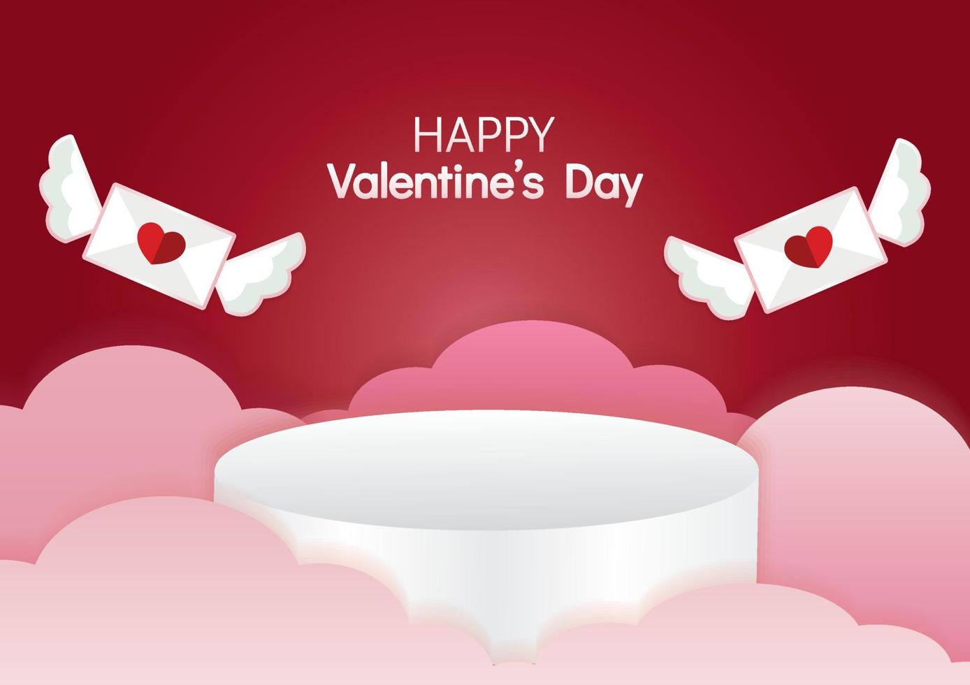 buon san valentino vettore stand art design background