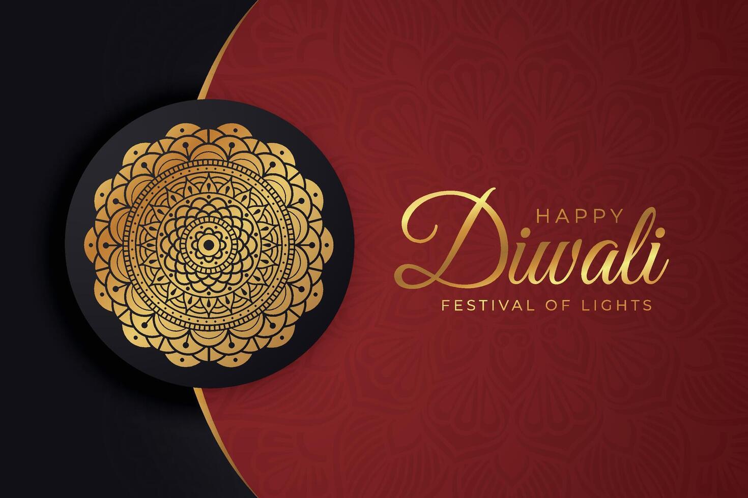 Diwali - indiano Festival di luci, design modello per cartoline, inviti, saluto carte, manifesti, volantini, sfondo e bandiera disegni. vettore