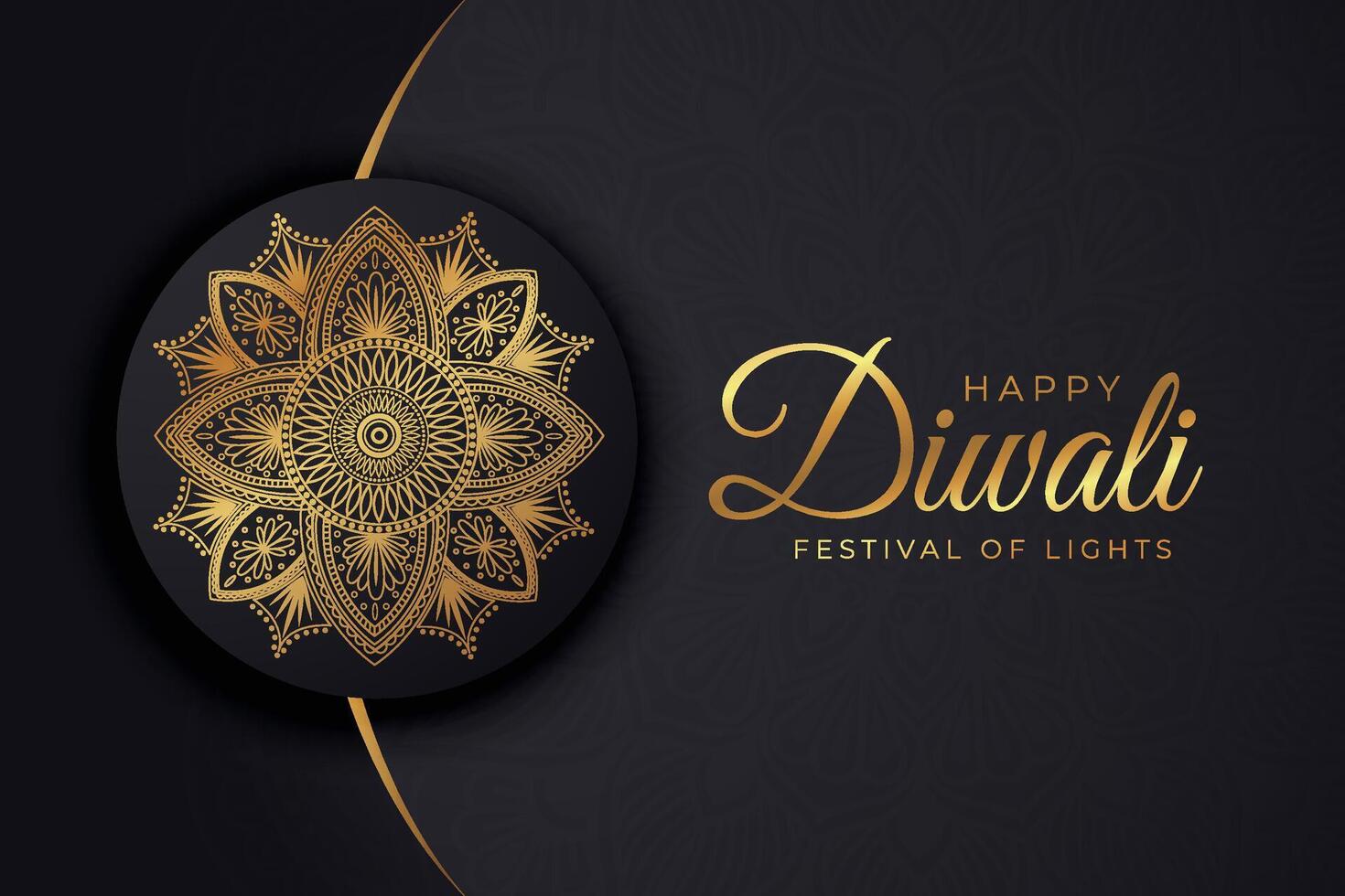 Diwali - indiano Festival di luci, design modello per cartoline, inviti, saluto carte, manifesti, volantini, sfondo e bandiera disegni. vettore