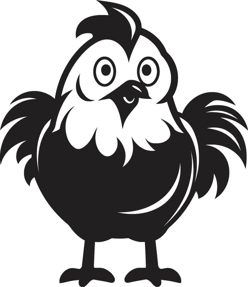 gallina Casa elegante elegante nero icona con vettore pollo design Gallo reali elegante vettore logo per nero pollame emblema