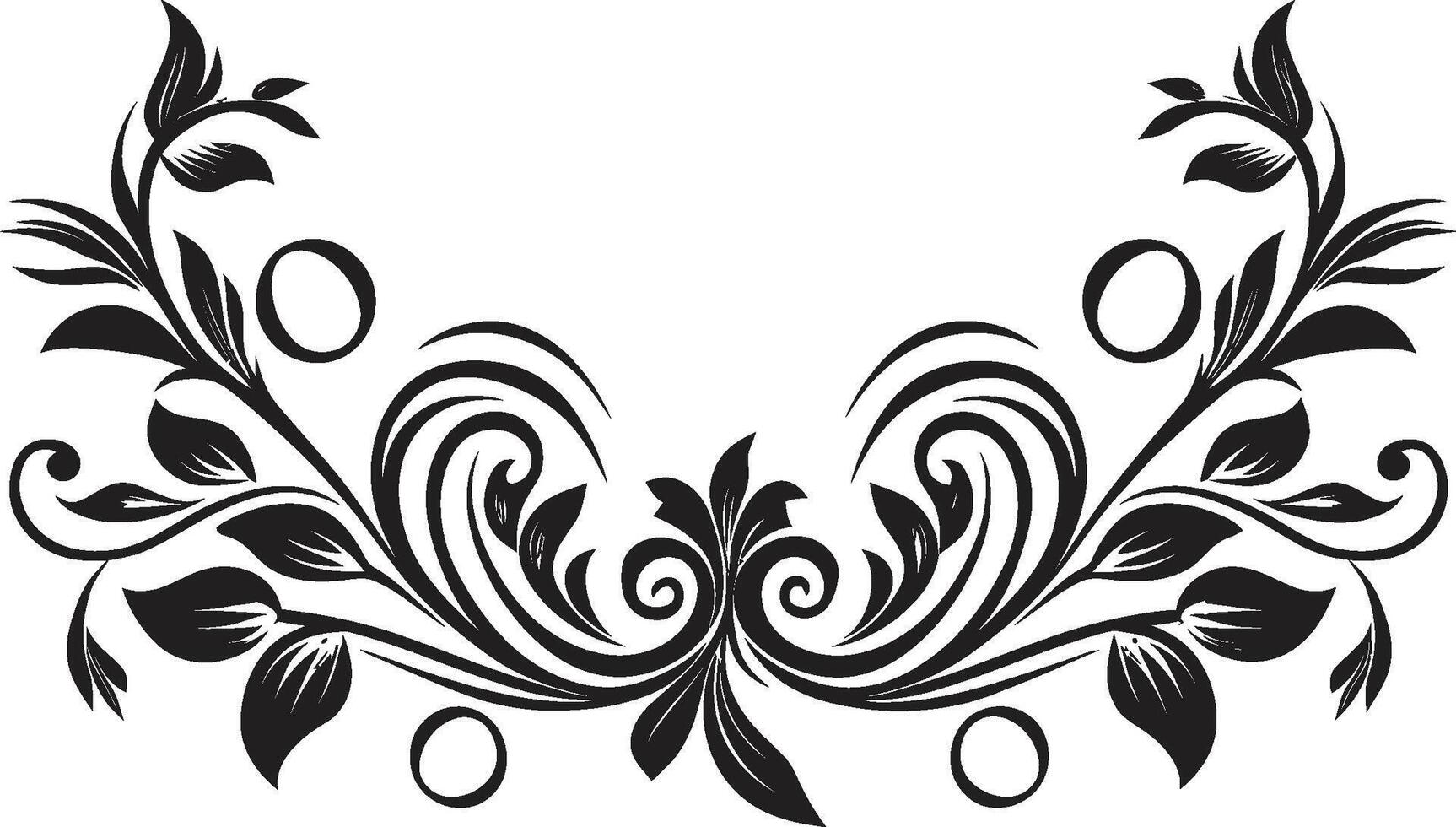 ornato lineamenti elegante nero logo evidenziazione decorativo elemento mulinello di fantasia elegante vettore design con scarabocchio decorazioni