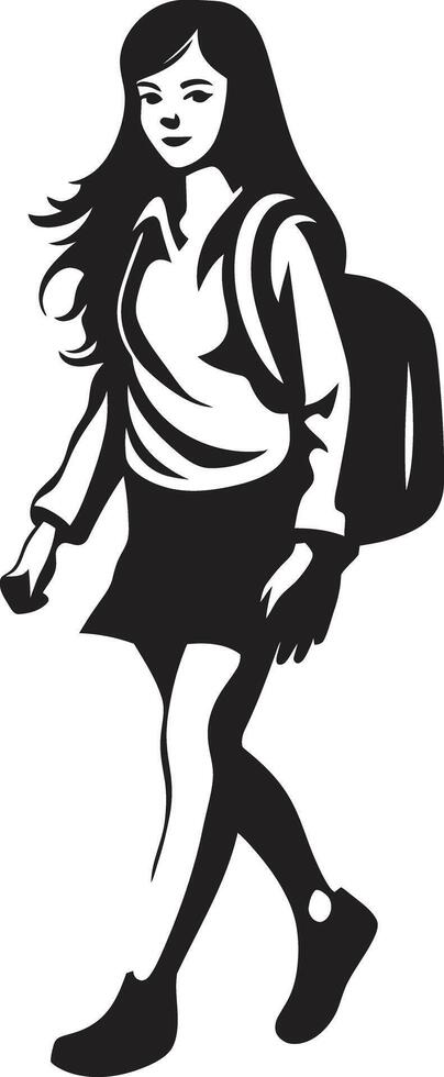 lei innova un' moderno e creativo nero vettore logo design femmefutures empowering nero logo simbolo per aspirante femmina studenti